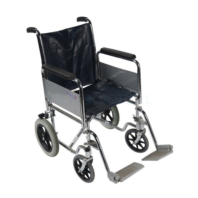 Dark Blue Wheelchair Small Wheels .